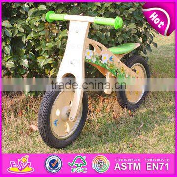 2015 Latest wooden balance bike for kids,wooden toy balance bike for children,Comfortable Safe balance walking bike toy W16C114