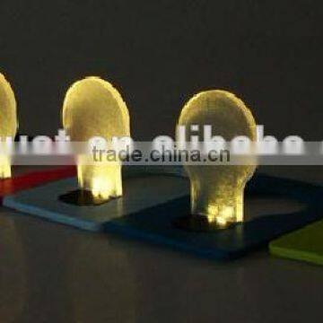 Mini Pocket LED Bulb Card Light Outdoor Camping Night Lamp Purse Light photo-5