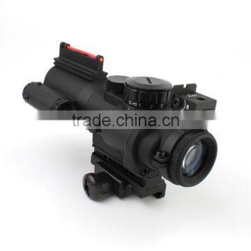 Prismatic Sight Tactical Sinper Fiber Optics 4X32 Green/red Illumination Dot Sight Riflescope With Red Laser photo-2