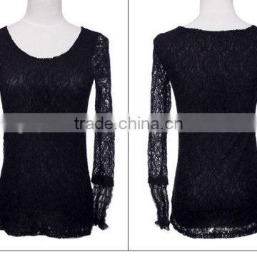 2013 newest lace blouses for lady