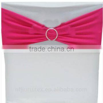 Wedding Spandex Chair Band Chair Sash With Diamond Buckle photo-2