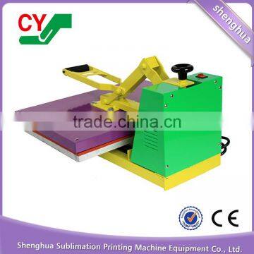Hot Sale CE Large Manual Teflon Coated Thick Platen Heat Press T-shirt Printing photo-5