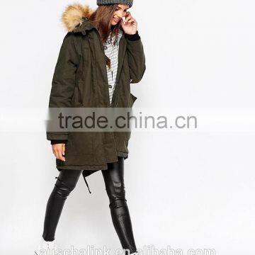 OEM Service Women Cheap Winter Keep Warm Parka Coats photo-3