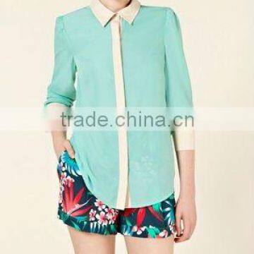 12TT053 Summer New Design Hot Selling Fashion Lady Blouse