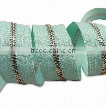5# brass long chain zipper