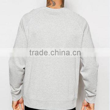 Custom Plain Collared Sweat Suits Blank Mens Crewneck Sweatshirt photo-3