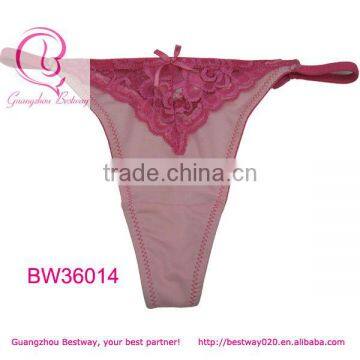 Womens sexy pink g string micro string