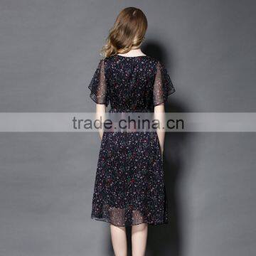 MAXNEGIO Long Summer Lady Dresses Elegant Design Fashion Chiffon Dress photo-2