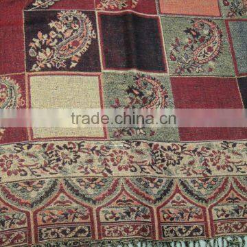 New Popular Russian Jacquard Classic Viscose Polyester Paisley Floral Pashmina Scarf for Lady photo-4