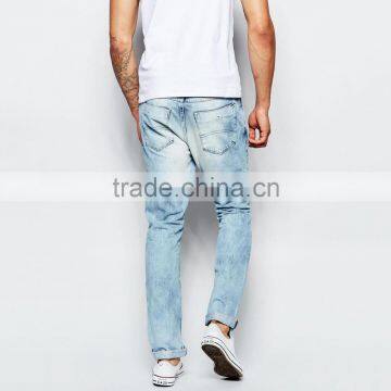 OEM Services Factory Light Blue Plain Fashion Skinny Jeans Boys photo-2