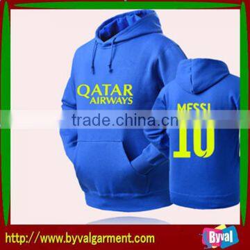 OEM Polyester/Cotton Men's Pullover Hoodies With hood