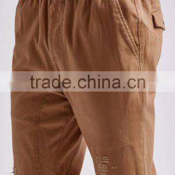 Relaxed Fit Distressed Detailing Men's Cheap Wholesale Sweatpants photo-2