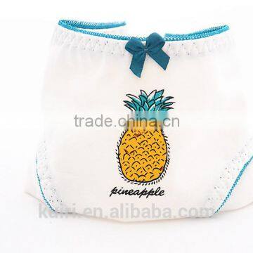 Hot Sale Fancy Design Pineapple Printing Underwear Comfortable Cotton Cute Panties photo-6
