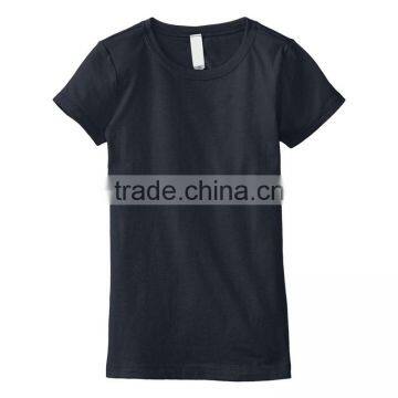 Bulk Fancy Design Short Sleeve Ladies Slim Fit Cotton Blank Tshirt Custom Print photo-2
