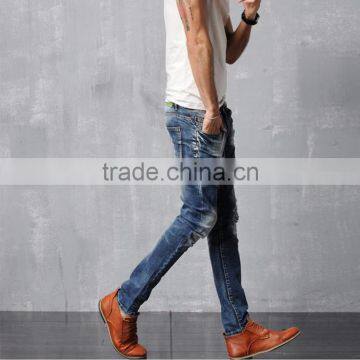 Blue Jeans Fashion Pants For Men Trousers photo-2