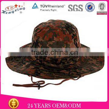 Custom Camo Printed Fabric 2014 Fashion Outdoor Sports Bucket Hats