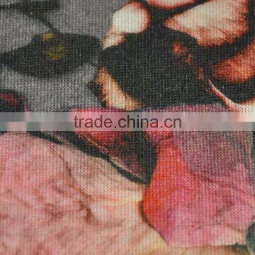 High Quality Knitted Single Jersey Merino Wool Fabric Custom Printed Fabric photo-2
