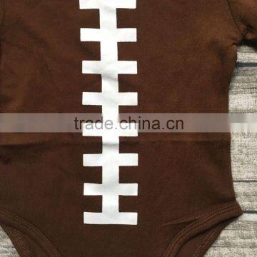Free Shipping Baby Boy Football Season Clothing Infant Toddler Boys Romper Children Football Romper Toddler Boys Outfits photo-2