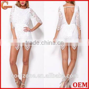 Wholesale sexy lace playsuit loose fit woman playsuit 2015