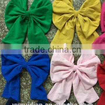 Girls and Doll Bow Hairwear Persnickety Remake Cotton Bowknot Baby Girl Headbands Children Cotton Hairband Wholesale 2016 photo-4