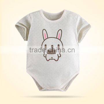 Factory Price Organic Cotton Baby Girls' Organic Short Sleeve Romper Organic Baby Clothes photo-6