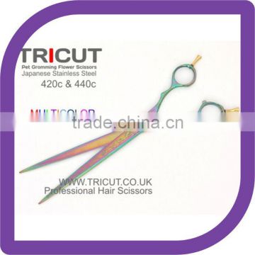 New Style Multicolor Flower Pet Scissors