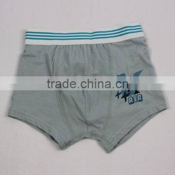 Best selling grey cotton boxer children sex underwear made in zhejiang