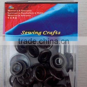 D&D Custom Snap Fasteners Black Plated brass Snap fasteners with tool