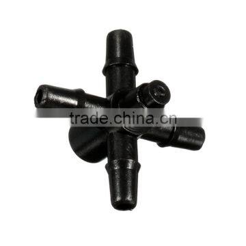 Hot Sale 5 Way Agricultural Garden Plastic Irrigation Connector 1/4 Inch Barb Drip Cross Connector Fittings Garden Sprinklers photo-2