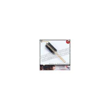 Pure Bristle Hair Brush with Wood Handle
