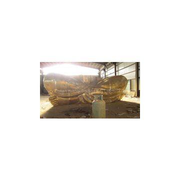 Outdoor Landscaping Large Bronze Sitting Russia Buddha Statue photo-2