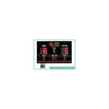 Electronic Basketball Scoreboard Led Display , Electronic Scoreboard With Remote