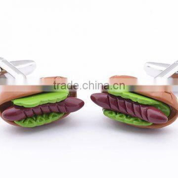 Gentlemen Stainless Steel Cufflinks Food design for Men