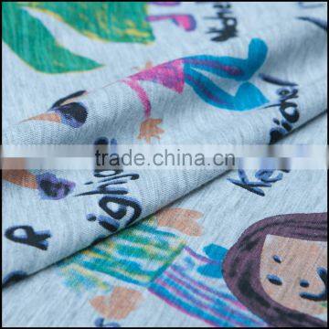 print oeko elasticity organic cotton bamboo fabric textile