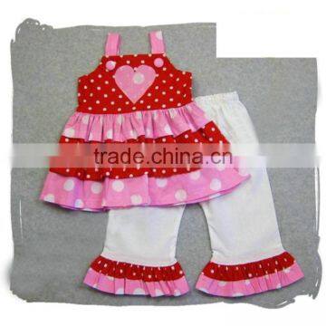 Red Valentines Boutique Outfits,western Baby Girls Valentines Day Outfit Sets M5042501 photo-3