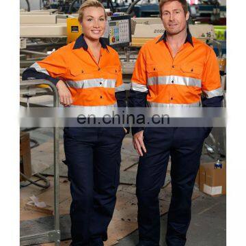 European standard High quality blue wear rough safety workwear for mining