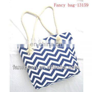 Best Seller Fashion Chevron Tote Neon Color Bag