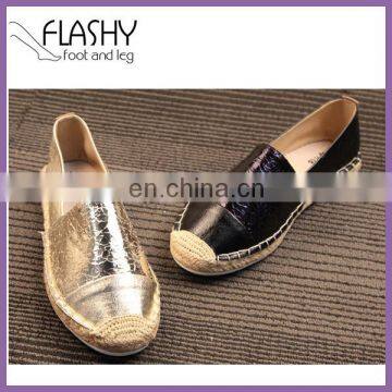 Wholesale fashion women espadrilles Italy plain casual shoes