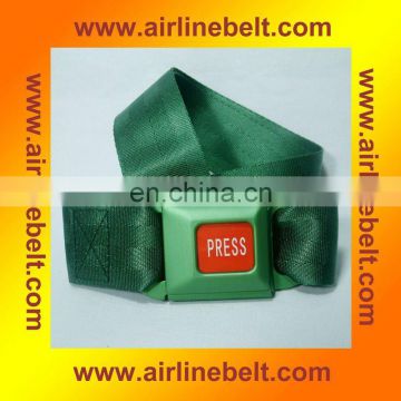 Famous car seatbelt style green car buckle belt