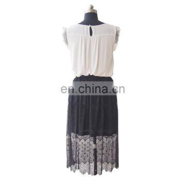 New Style Sexy Lace Knee Length Skirt With Underskit photo-4