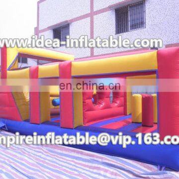 Newest design adventure inflatable obstacle course ID-OB008