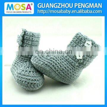 2015 New Boys Grey Booties Crochet Ankle Boots size 0-3 Years