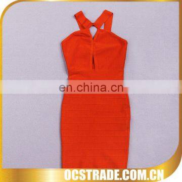 2014 wholesale orange cheap high low evening dresses