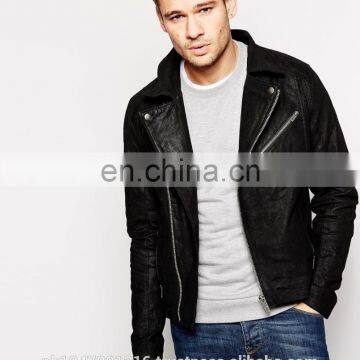 Vintage Leather Jacket Premium Quality Celebrity Royal Biker Style Slimfit Made of Cow Skin Washed and Waxed