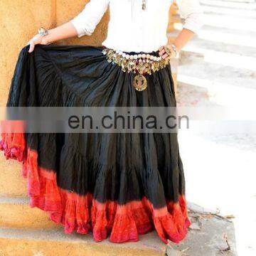 TRIBAL BELLYDANCE TIERED SKIRT