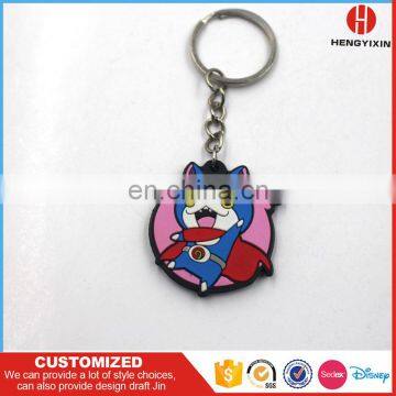 Cartoon Custom 3D Soft PVC Keychain Emoji Silicon Rubber Keychains photo-6