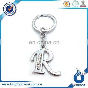 Custom small metal letters keychain for crafts