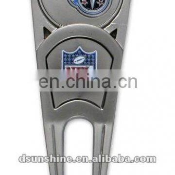 metal divot tool with ball marker