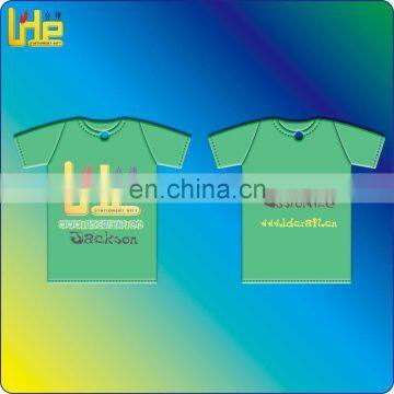 Customized soccor player's promotional T shirt shape paper air freshener