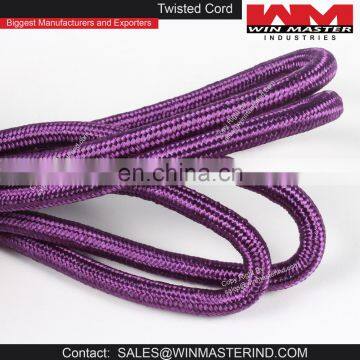 purple braided piping cord trimming